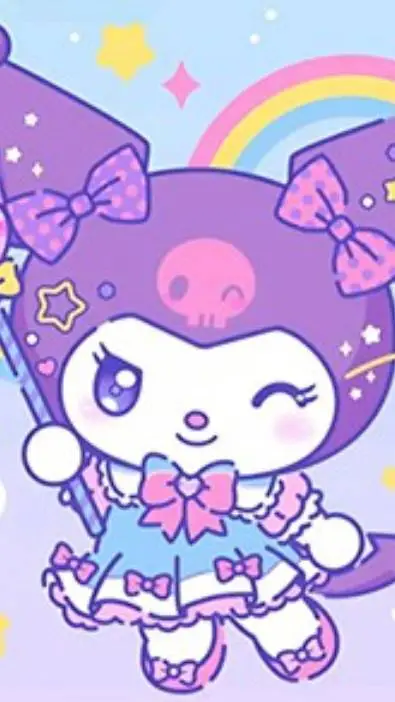 ai character: ★🖤Kuromi 🖤★ background