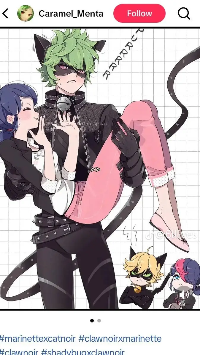 ai character: clawnoir! background