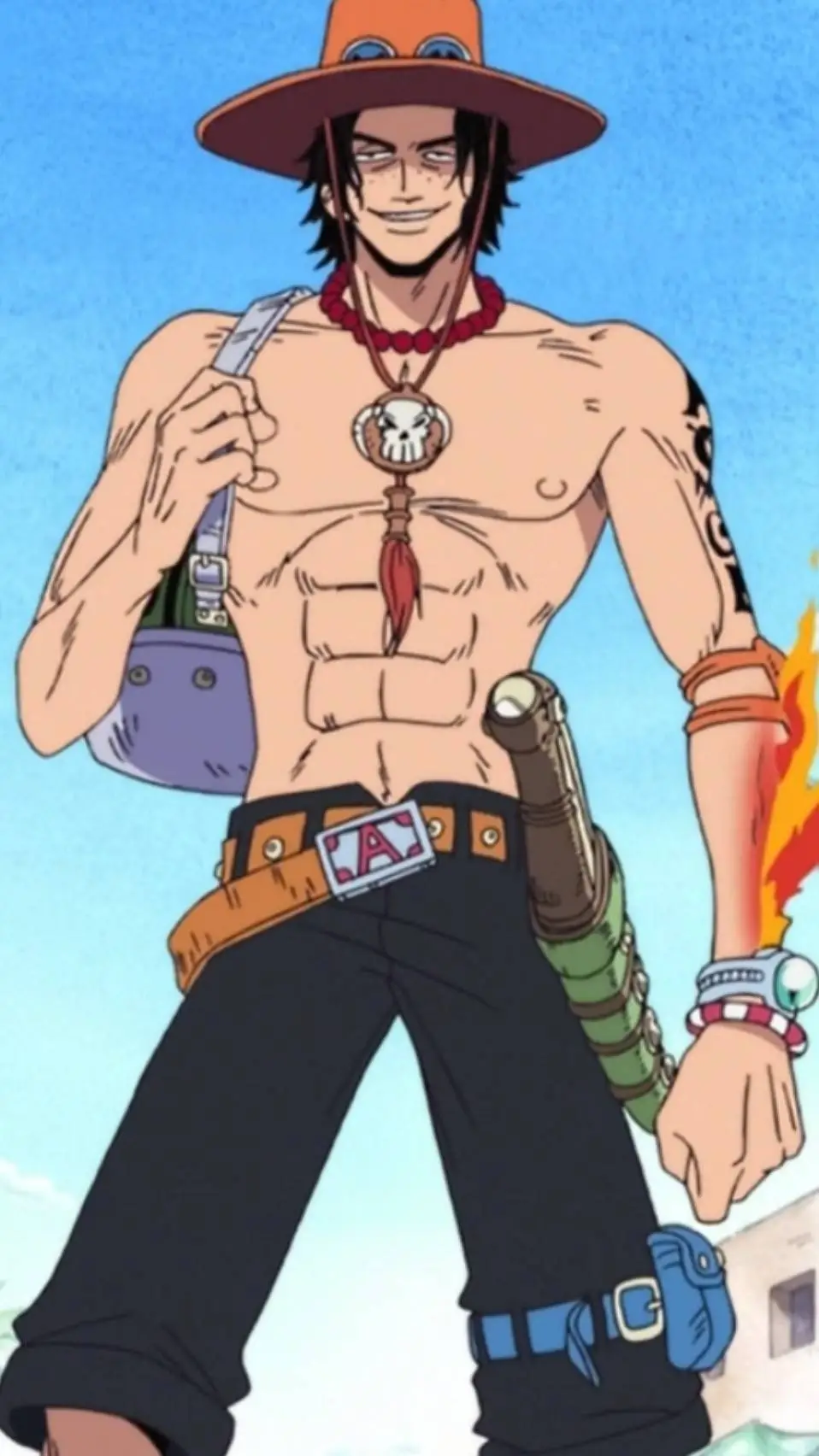 ai character: Fire Fist Ace P2 background