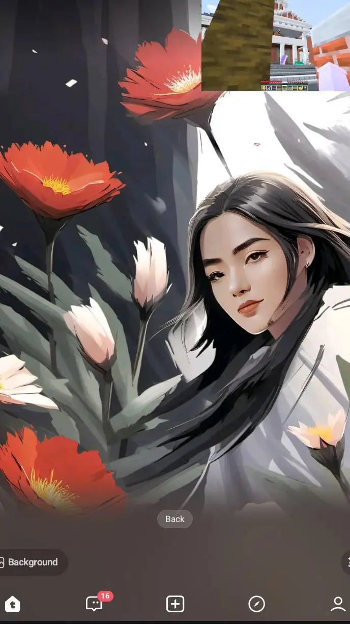 ai character: hh hevean background