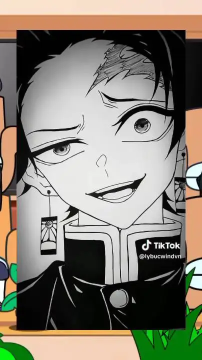 ai character: TANJIRO background