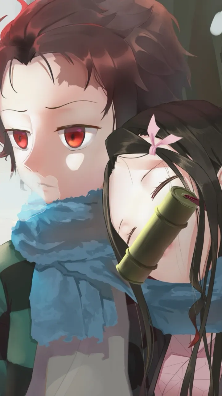 ai character: Tanjiro and nezuko background