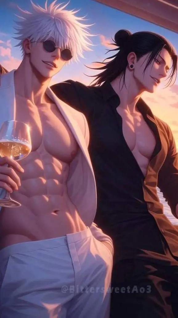 ai character: JJK pool party 🥳  background