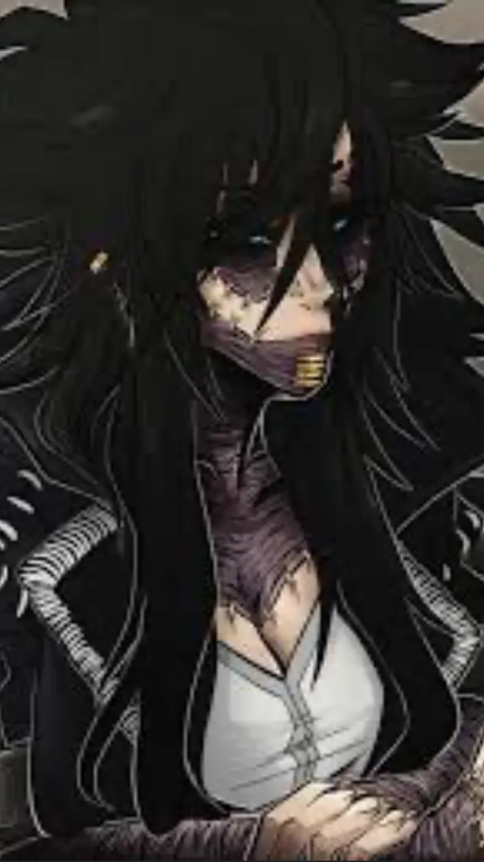 ai character: Dabi as a girl  background