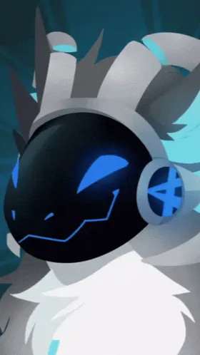 ai character: Protogen suit background