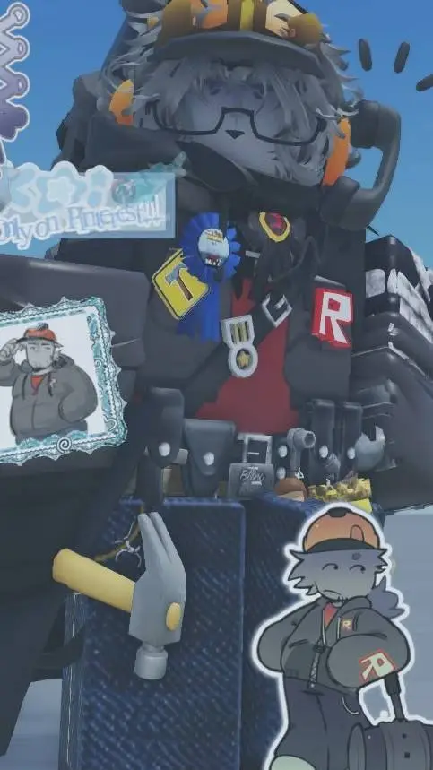 ai character: builderman background