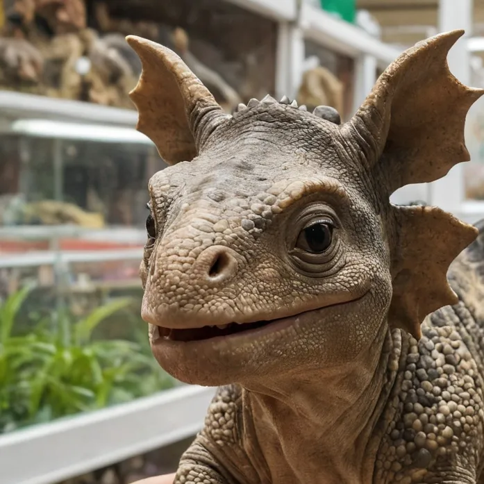 chat with ai character: baby triceratops