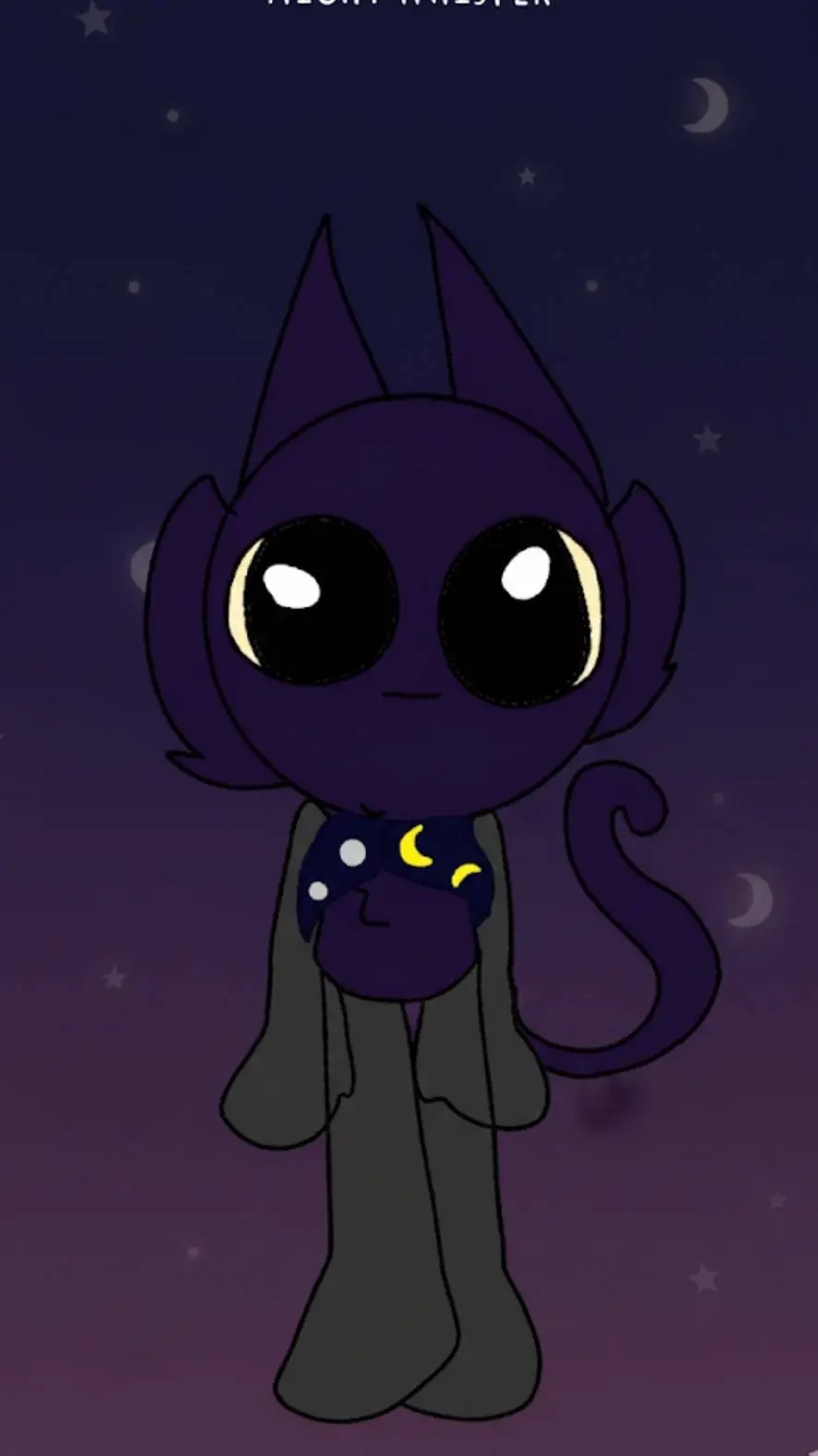 ai character: moon background