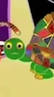 ai character: tortoise^^ background