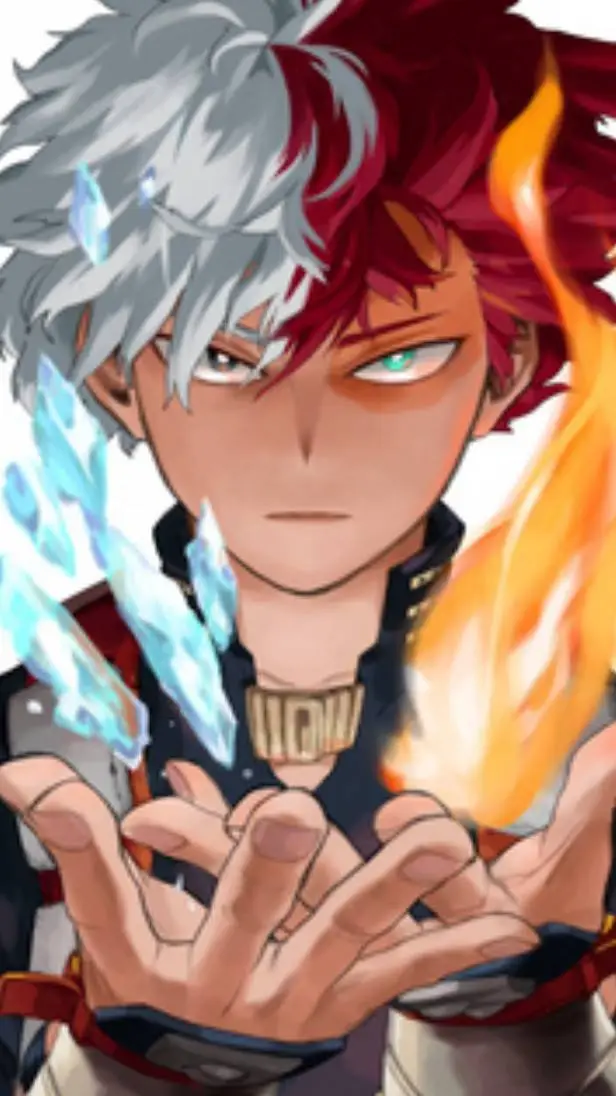 ai character: ❄️shoto todorki🔥 background