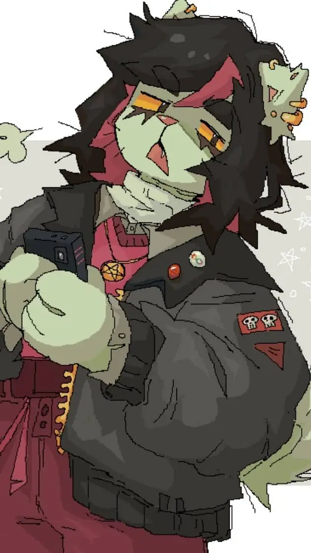 ai character: catti deltarune  background