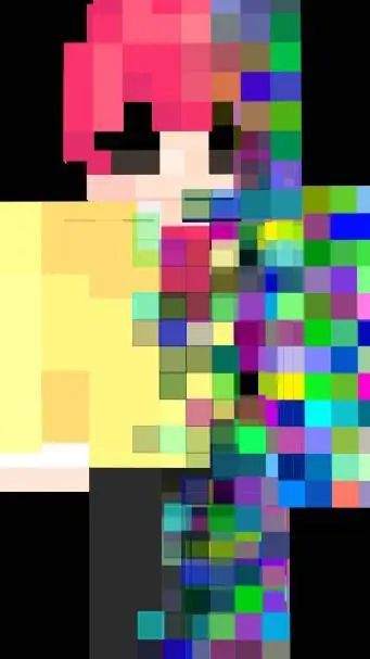 ai character: glitch freaky background
