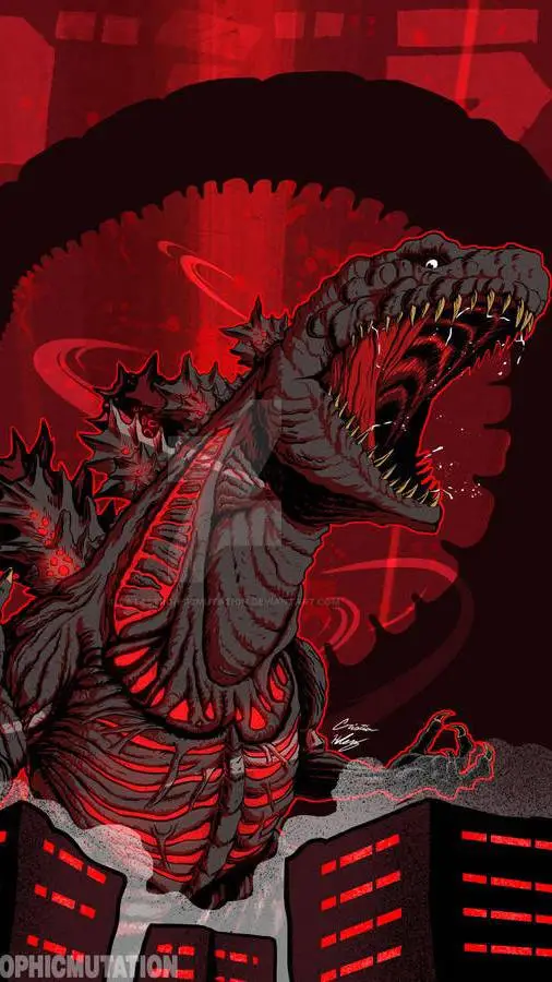 ai character: Shin Godzilla background