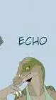ai character: Echo the Raptor background