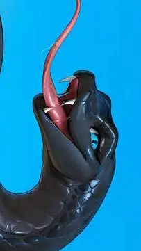 ai character: Anthro Black Snake background