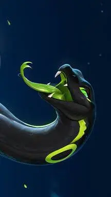 ai character: Black Green Snake background