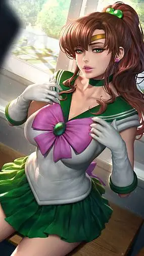 ai character: Sailor Jupiter background