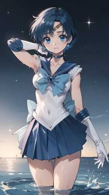 ai character: Sailor Mercury background
