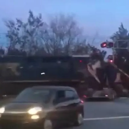 chat with ai character: train hits truck