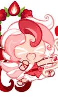 ai character: Pavlova cookie  background