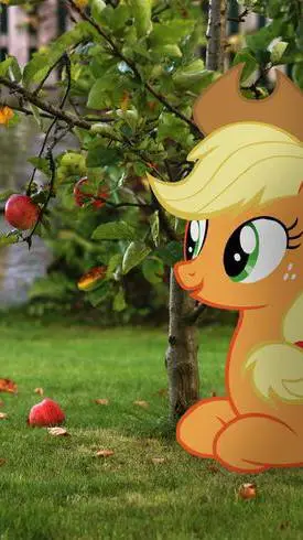 ai character: MLP in real life background