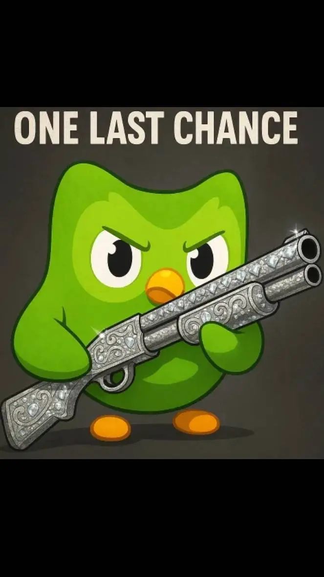 ai character: wkurwiony duolingo background