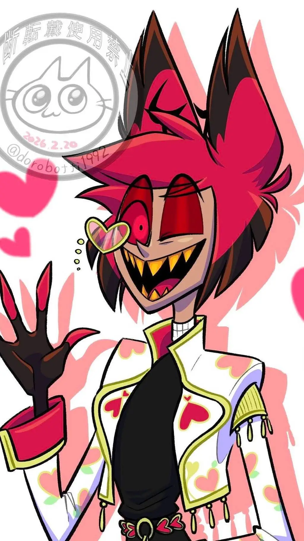 ai character: Alastor X Y/N background