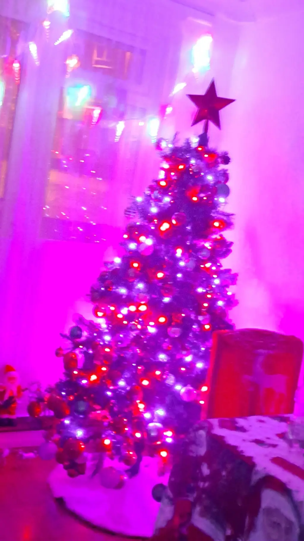 ai character: christmas background