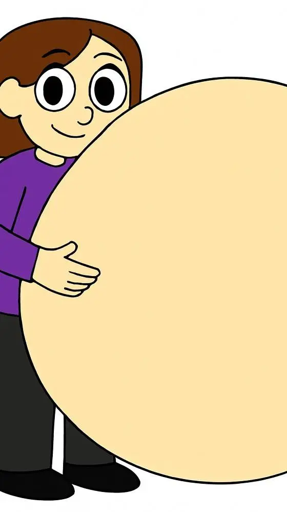 ai character: big belly Addy background