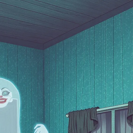 chat with ai character: Creepy house
