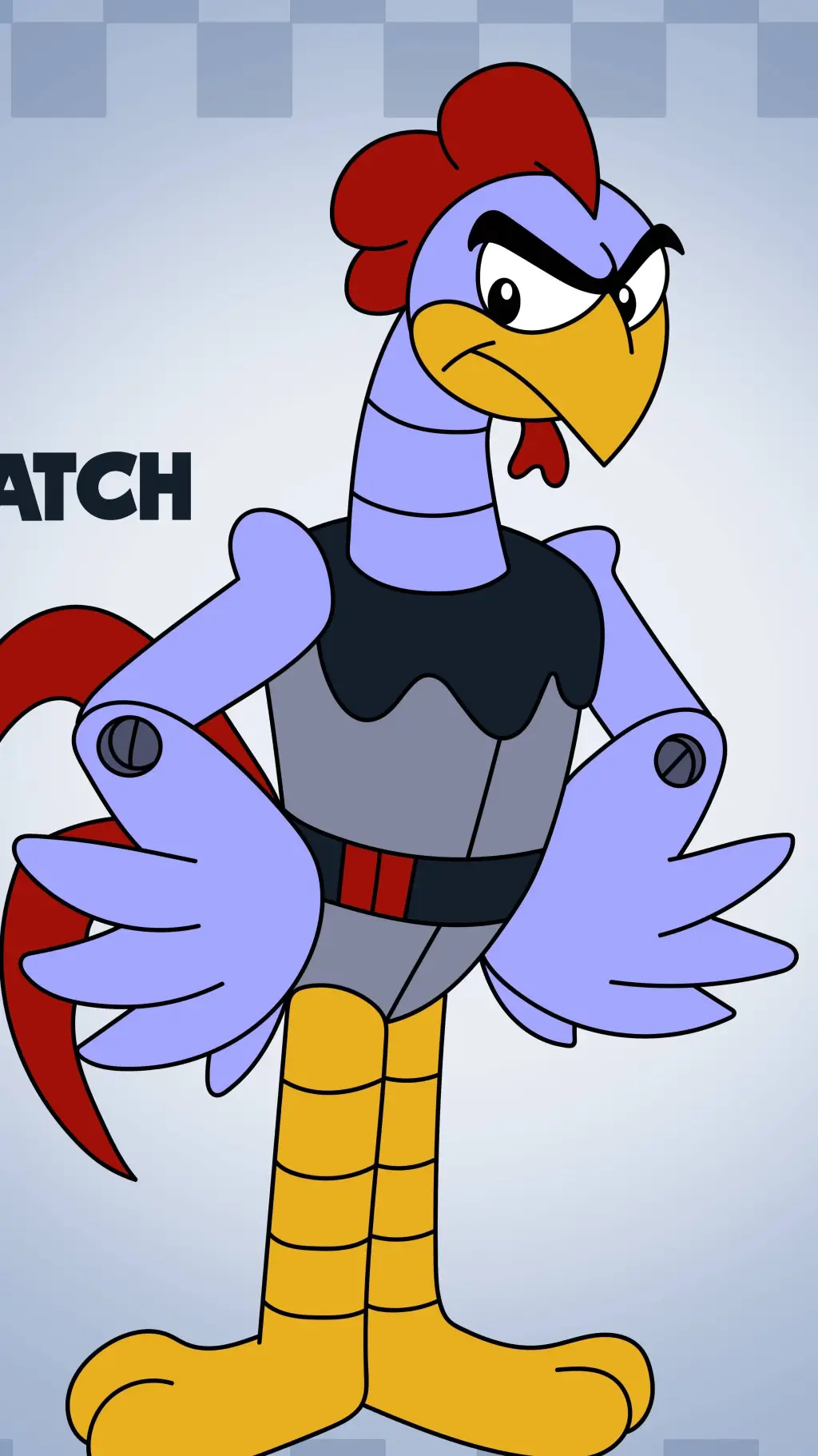 ai character: scratch background