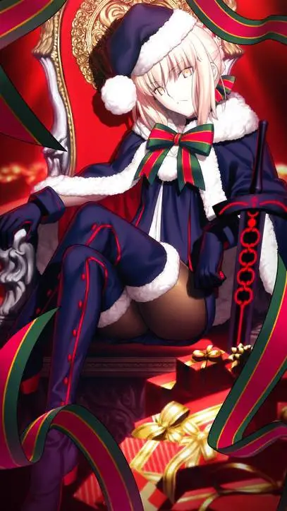 ai character: Altria (Santa Alt) background