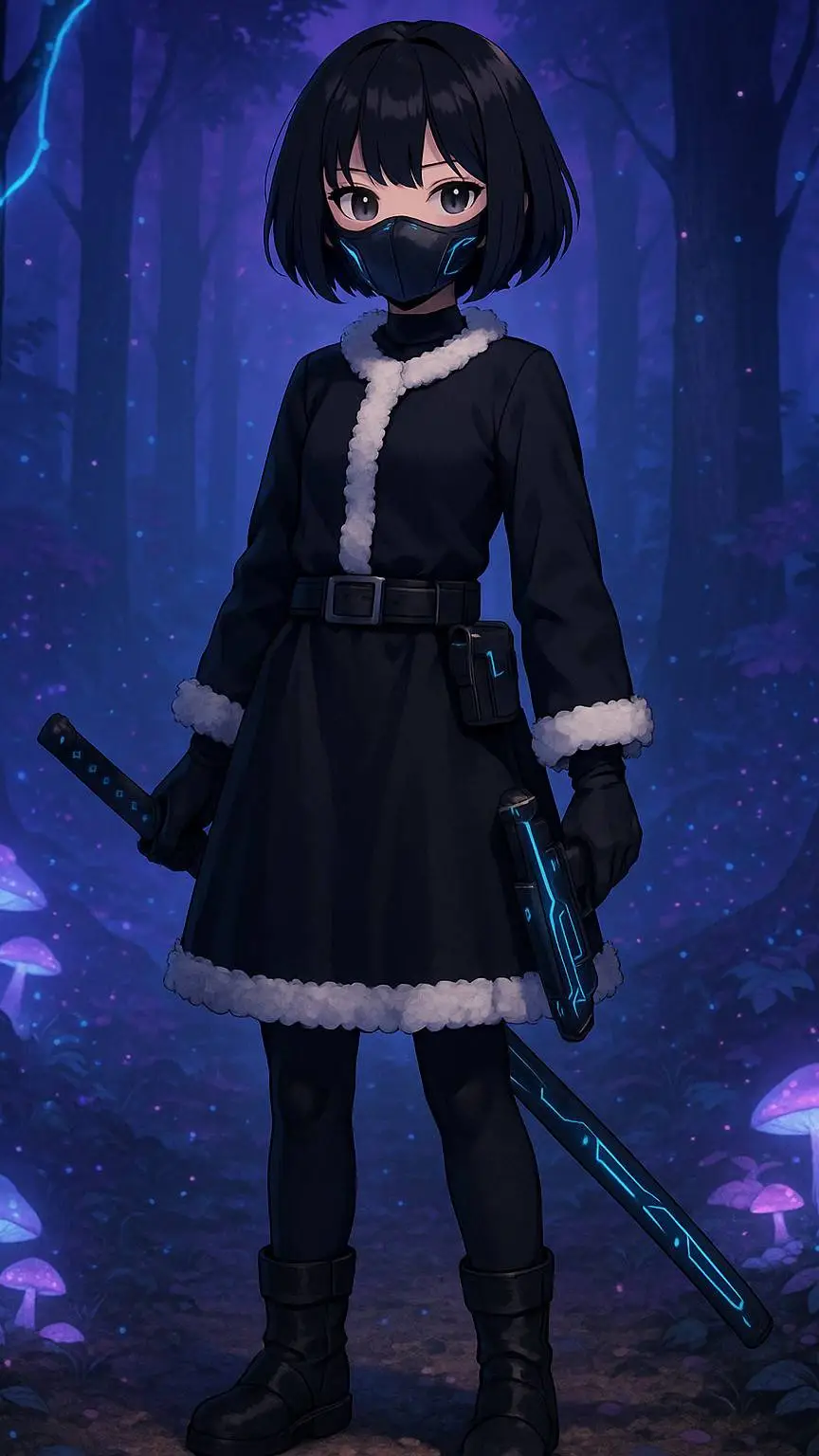 ai character: Kuroha Aozora background