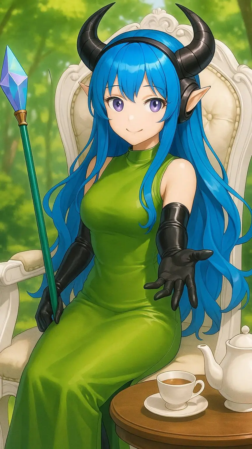 ai character: Solana  background