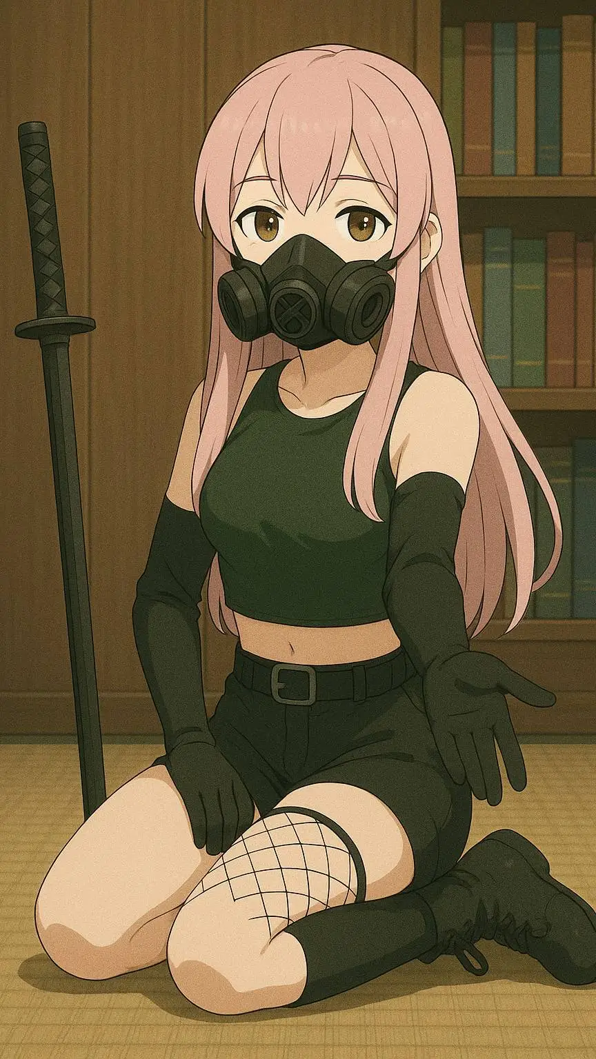 ai character: Shizuku Kusari  background