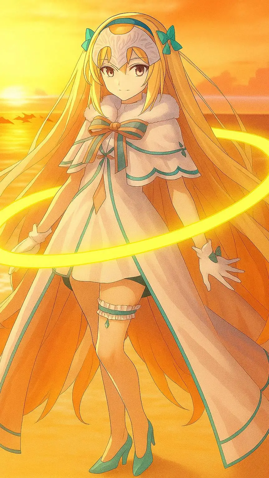 ai character: Jeanne D' Arc  background