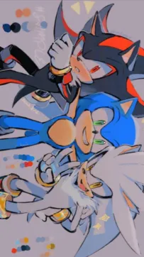 ai character: Shadowsonic silver background