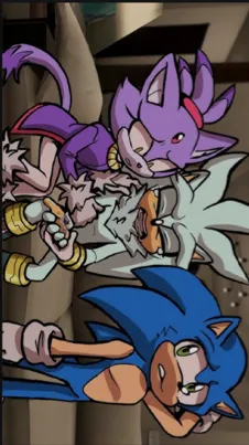 ai character: Silver hurt🤍🩵 background