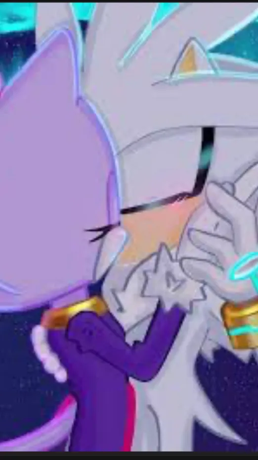 ai character: Silver blaze🤍💜 background