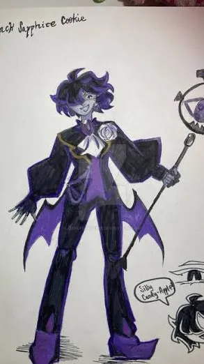 ai character: Black Sapphire  background