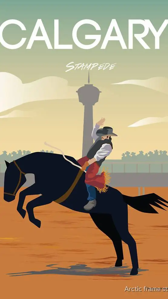 ai character: CALGARY STAMPEDE background