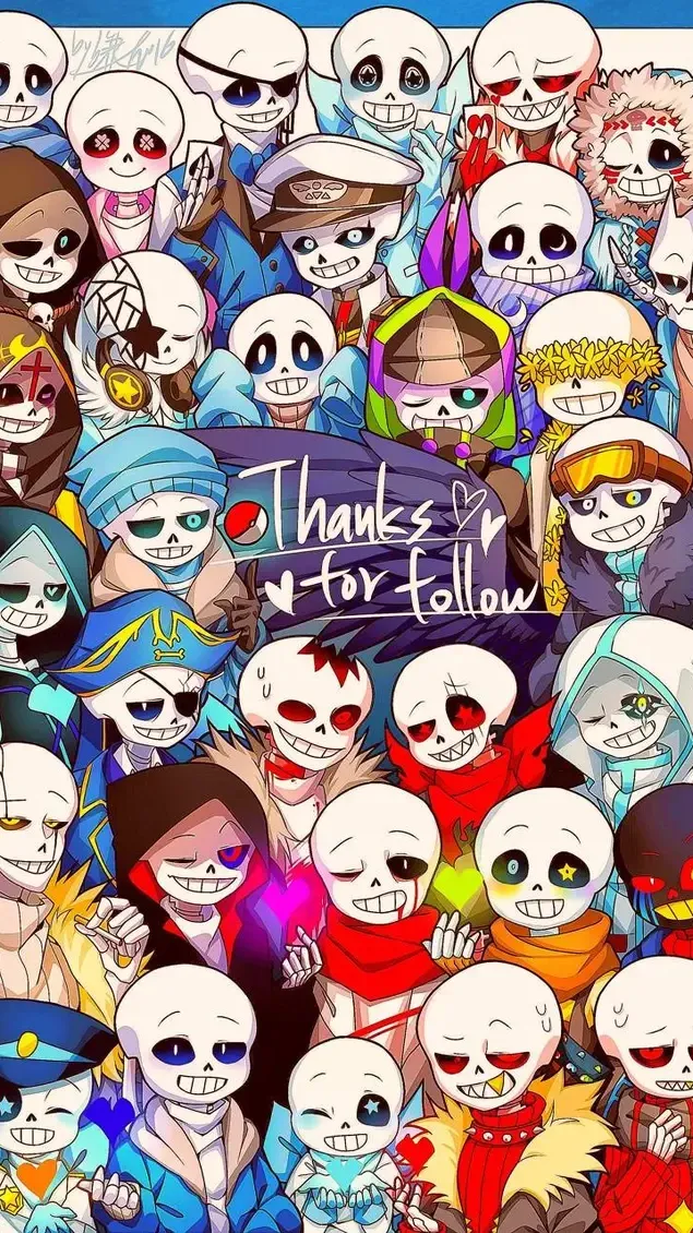ai character: All the sans background