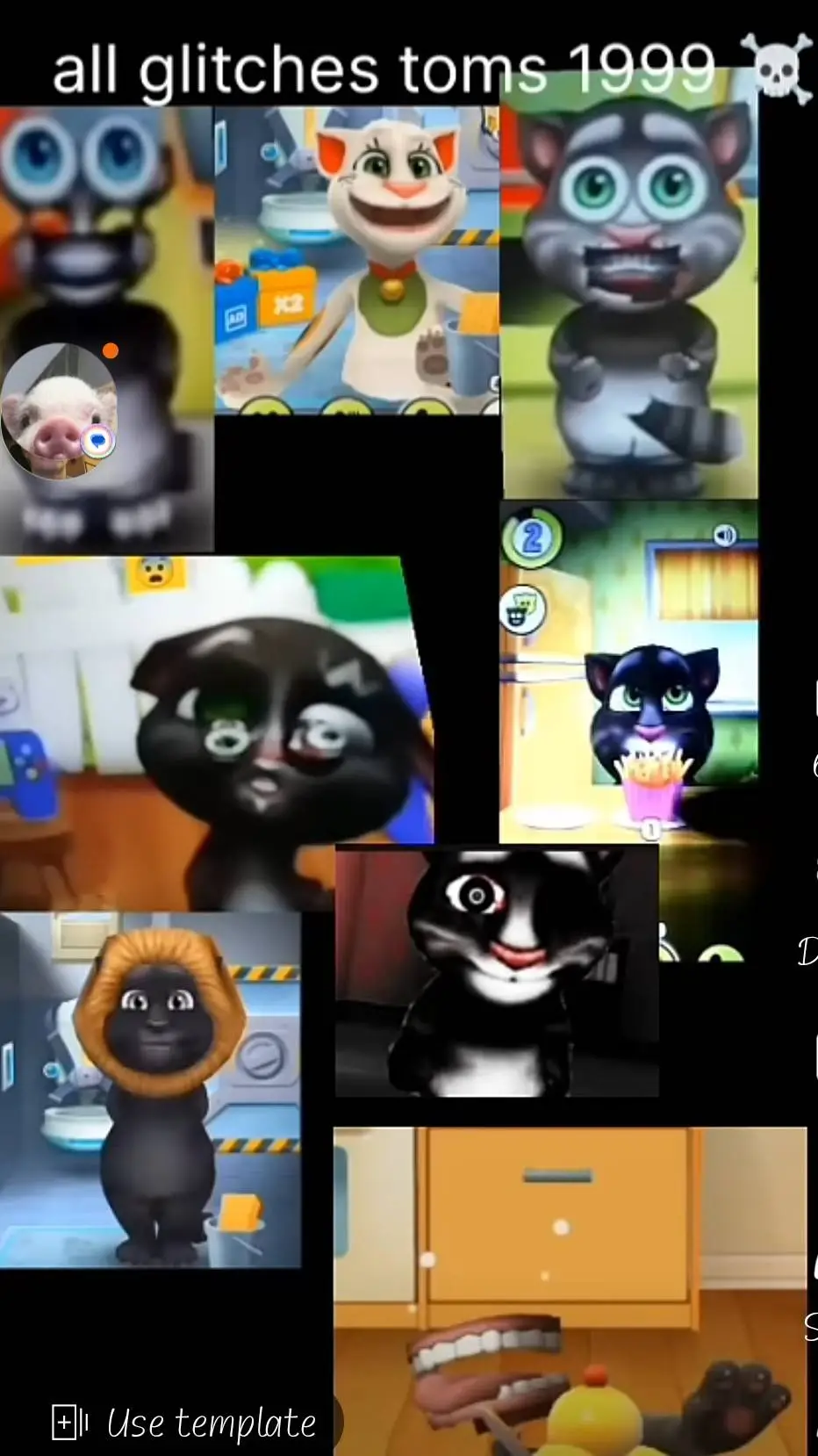 ai character: Talking Tom 1999 background