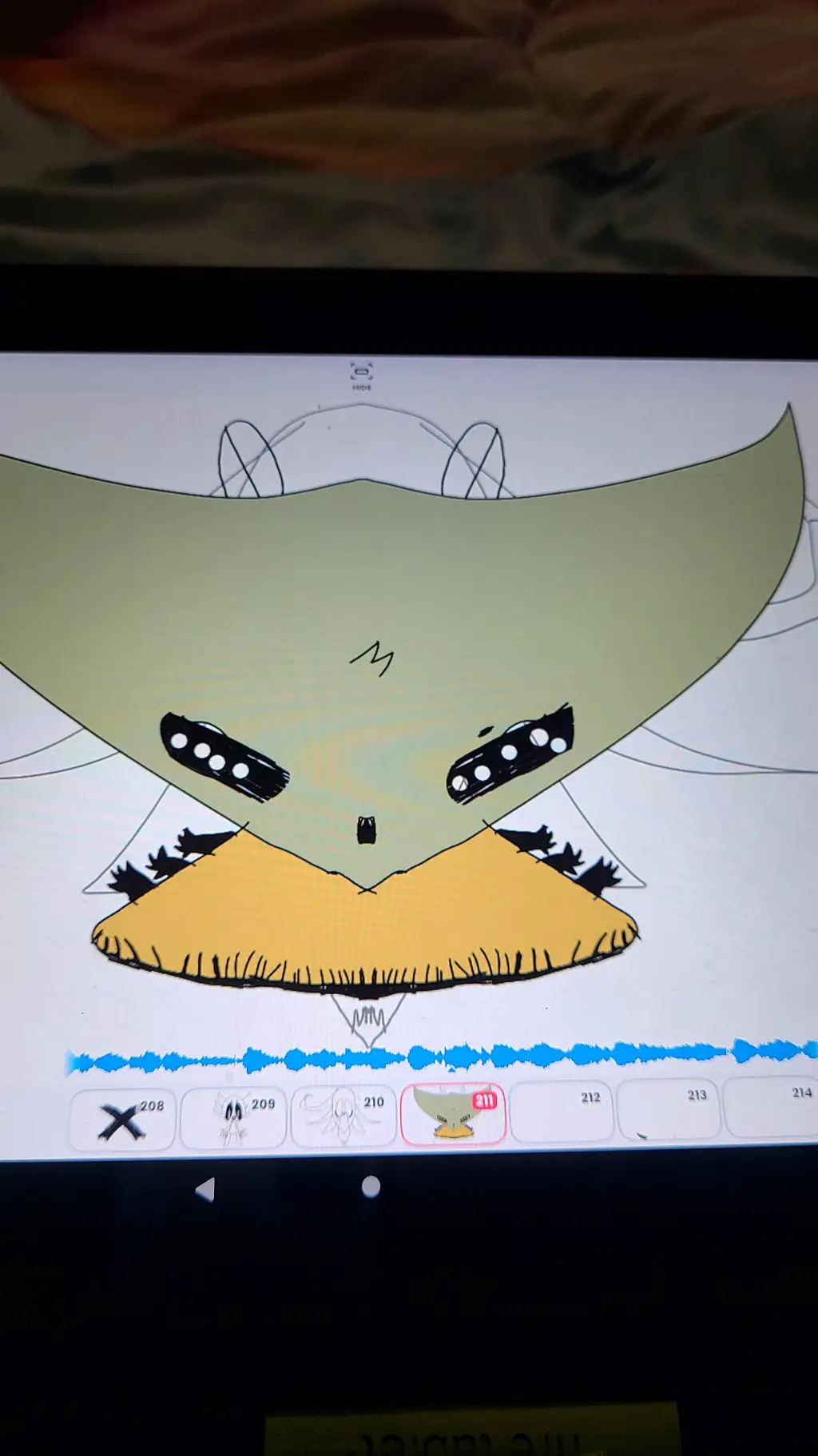 ai character: ❤💜🖤🤎🔵~bun~🔵🤎🖤💜❤ background