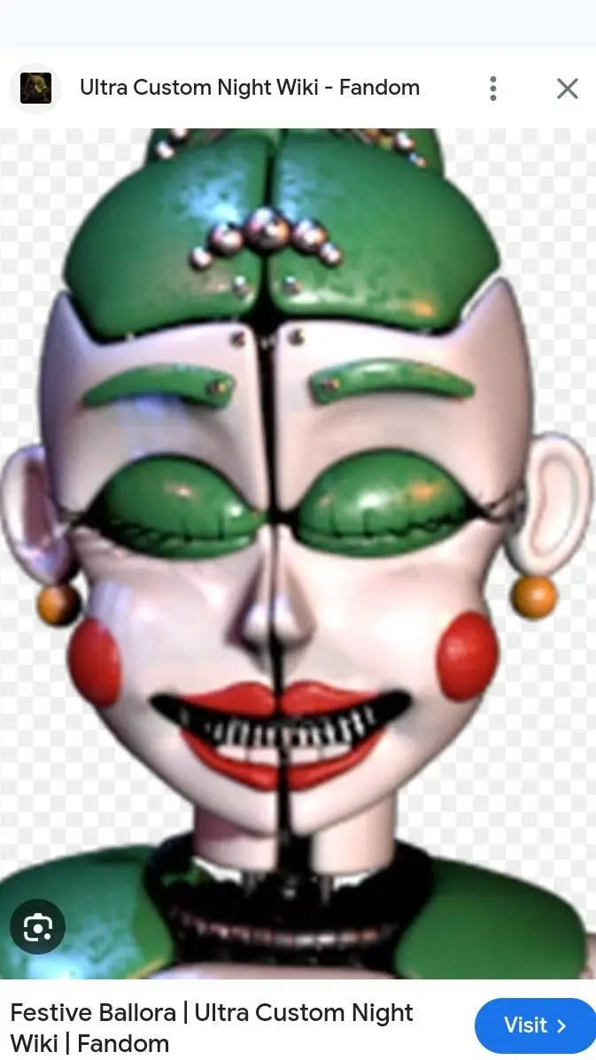 ai character: Christmas ballora background