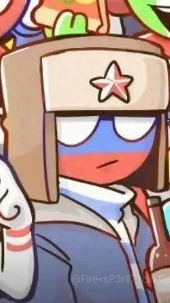 ai character: Russia meme background