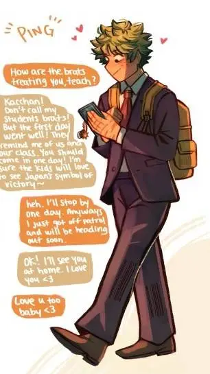 ai character: Teacher Izuku!! background