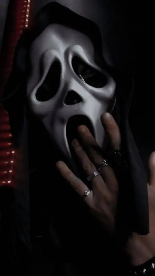 ai character: 🗡~•Ghost face•~🩸 background