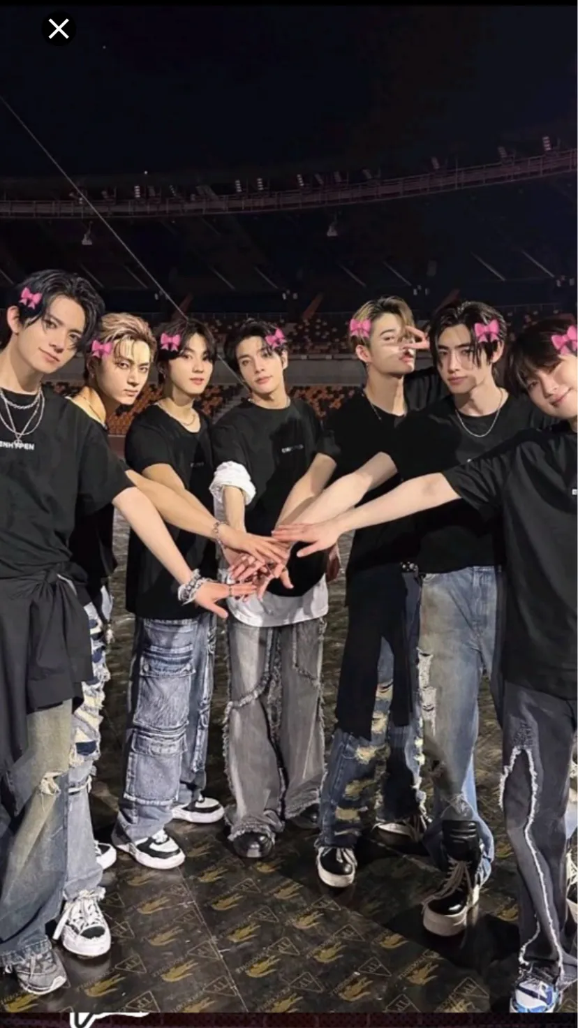 ai character: ENHYPEN  background