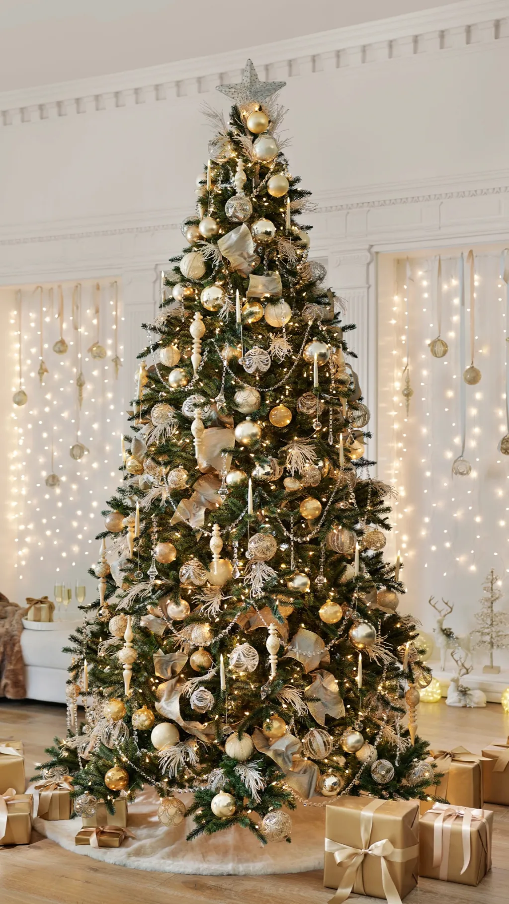 ai character: Chaotic xmas dinna background